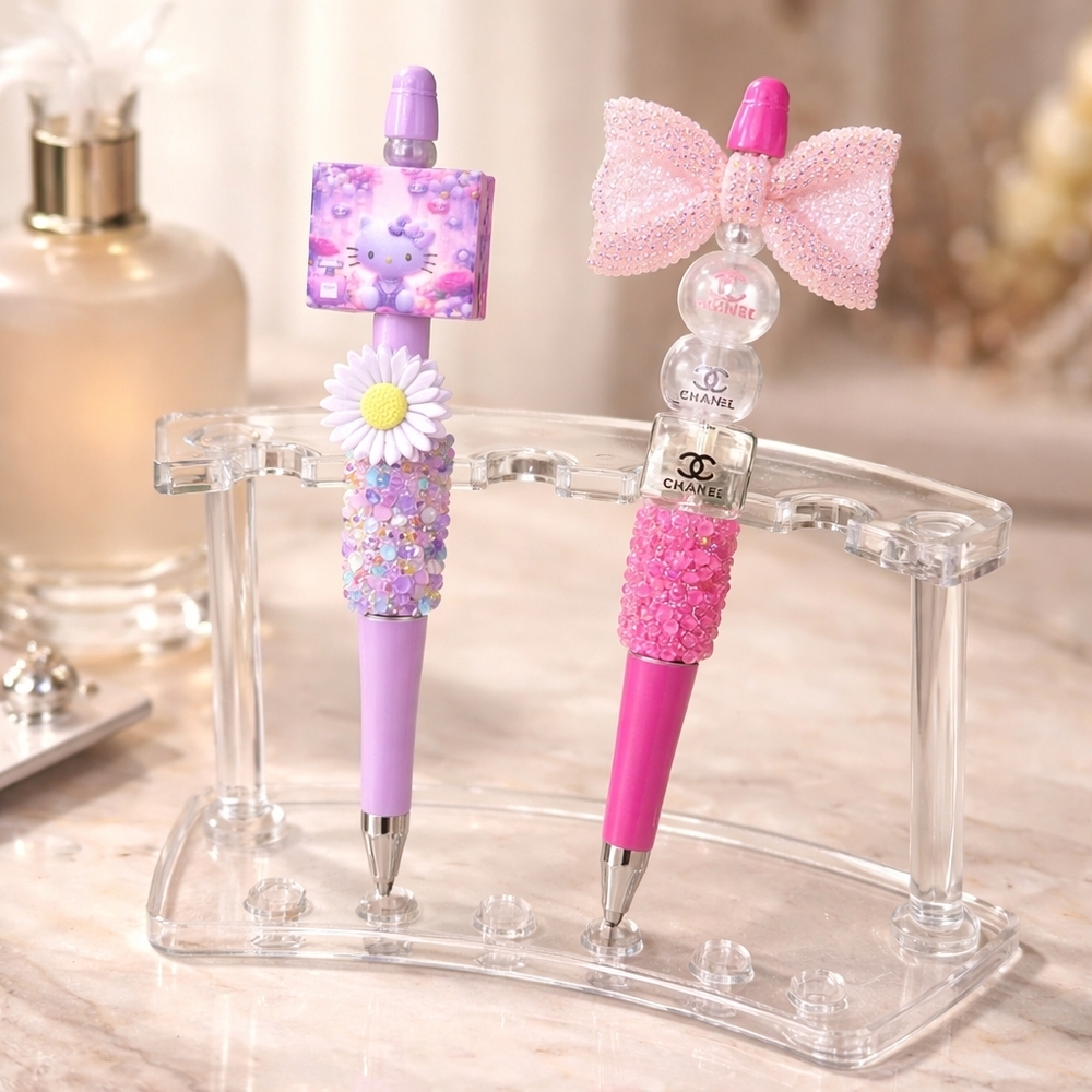 x2 Beaded Pens Handcrafted
